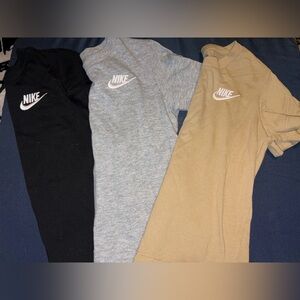 Nike Crewneck Trio - Black, Gray, Tan